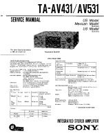 Sony TA-AV431 - Service Manual 